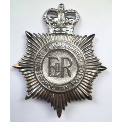 West Yorkshire Metropolitan Police Helmet Plate - British Police Insignia
