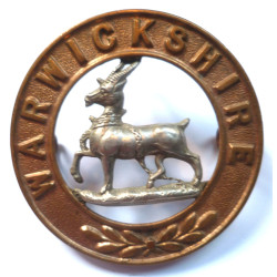 The Warwickshire Regiment Helmet Plate Centre- British Military Insignia