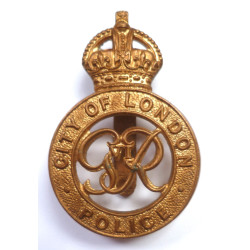 City of London Police Cap Badge GVI - British Police Insignia