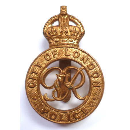 City of London Police Cap Badge GVI - British Police Insignia