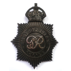 Metropolitan Police Night Duty Helmet Plate - British Police Insignia