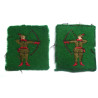 Pair North Midland District Formation Cloth Sign - British Army Insignia