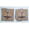 Pair of WW2 5th Anti-Aircraft Division Formation Cloth Sign - British Army Insignia