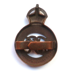 The Life Guards GVI Officers Bronze Cap Badge - British Military Insignia