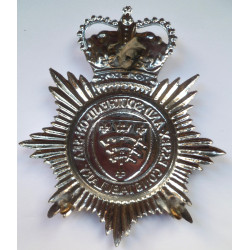Essex And Southend-On-Sea Constabulary Helmet Plate - British Police Insignia