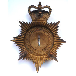 Lincolnshire Constabulary Night Duty Helmet Plate - British Police Insignia