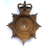 Lincolnshire Constabulary Night Duty Helmet Plate - British Police Insignia