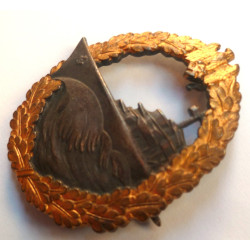 WW2 Kriegsmarine Destroyer War Badge by Schwerin, Berlin - Third Reich