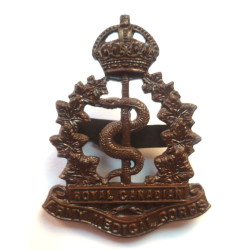 Royal Canadian Medical Corps Officers Bronze Cap Badge