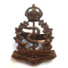 Royal Canadian Medical Corps Officers Bronze Cap Badge
