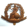 WW1 The Norfolk Regiment Economy All Brass Cap Badge - British Military Insignia