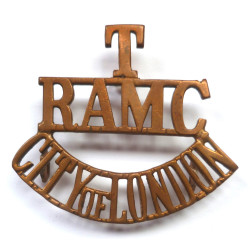 Territorial Royal Army Medical Corps City Of London Shoulder Title - British Military Insignia