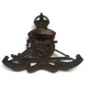 WW2 Royal Artillery Bronze Officers Cap Badge - British Military Insignia
