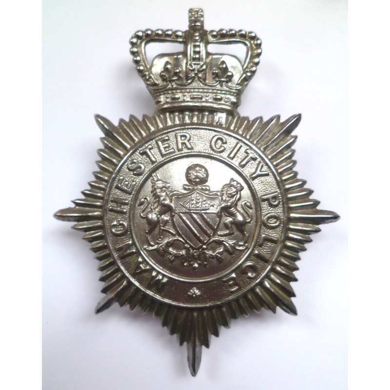Manchester City Police Helmet Plate - British Police Insignia