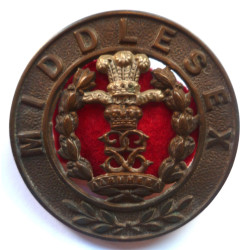 Middlesex Regiment Helmet Plate Centre - British Military Insignia