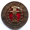 Middlesex Regiment Helmet Plate Centre - British Military Insignia