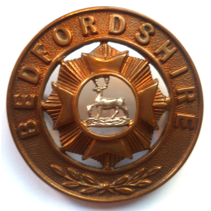 Bedfordshire Regiment Helmet Plate Centre - British Military Insignia