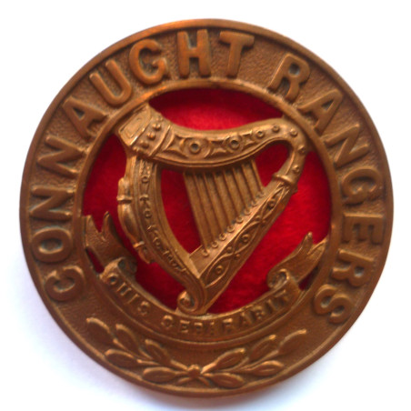 Connaught Rangers Helmet Plate Centre - British Military Insignia