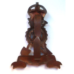 Labour Corps Bronze Officers Cap Badge - British Military Insignia