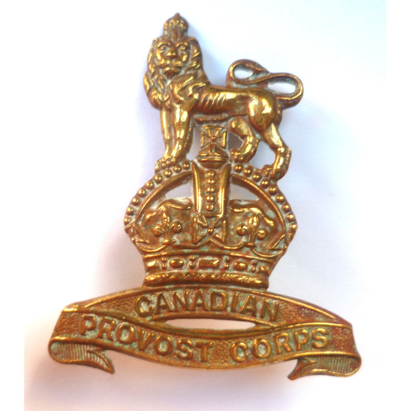 Canadian Provost Corps Cap Badge - British Commonwealth Military Insignia
