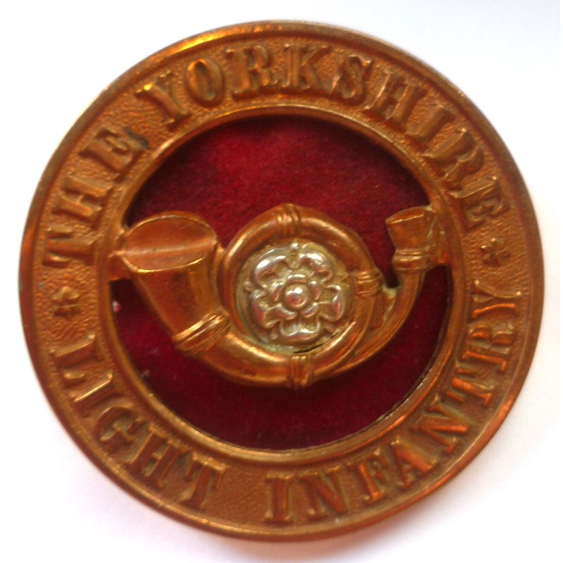 The Yorkshire Light Infantry Helmet Plate Centre - British Military Insignia