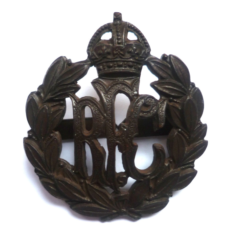 Royal Flying Corps Officers Bronze Cap Badge - British Military Insignia
