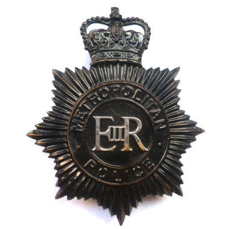 Metropolitan Police Night Duty Helmet Plate/Badge