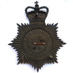Metropolitan Police Night Duty Helmet Plate/Badge - Queen's Crown - British Police Insignia