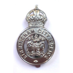 Birmingham City Police Cap Badge - King's Crown - British Police Insignia