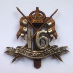 16th (The Queen's) Lancers Cap Badge - British Military Insignia