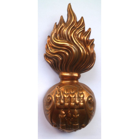 Royal Dublin Fusiliers Fur Cap Grenade/Badge - British Military Insignia