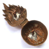 Royal Dublin Fusiliers Fur Cap Grenade/Badge - British Military Insignia