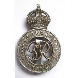 Metropolitan Police Cap Badge - King's Crown - British Police Insignia