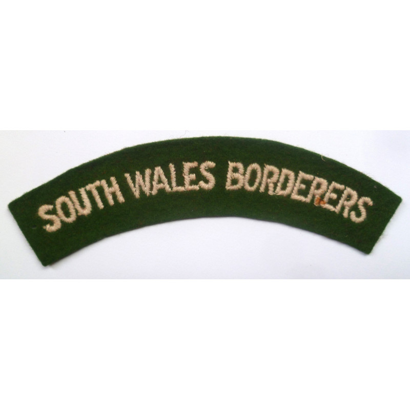 South Wales Borderers Cloth Shoulder Title - British Army Insignia