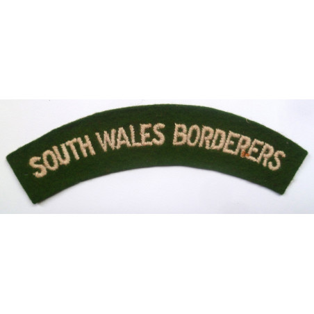 South Wales Borderers Cloth Shoulder Title - British Army Insignia