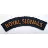 Royal Signals Cloth Shoulder Title - British Army Insignia
