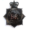 Metropolitan Police Night Duty Helmet Plate - Queen's Crown - British Police Insignia