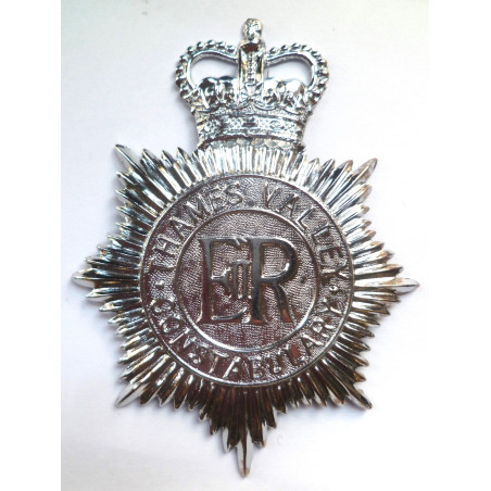 Thames Valley Constabulary Helmet Plate - Queen's Crown - British Police Insignia