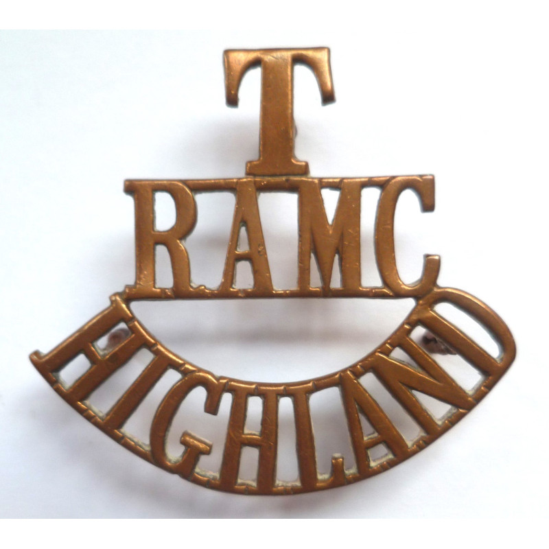 Territorial Royal Army medical Corps T/RAMC Highland Shoulder Title