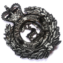 Berkshire Constabulary Night Duty helmet plate - Queen's Crown - British Police Insignia