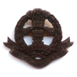 Middlesex Regiment Economy Plastic Cap Badge - British Military Insignia