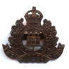 The Suffolk Regiment Officers Bronze Cap Badge - British Military Insignia