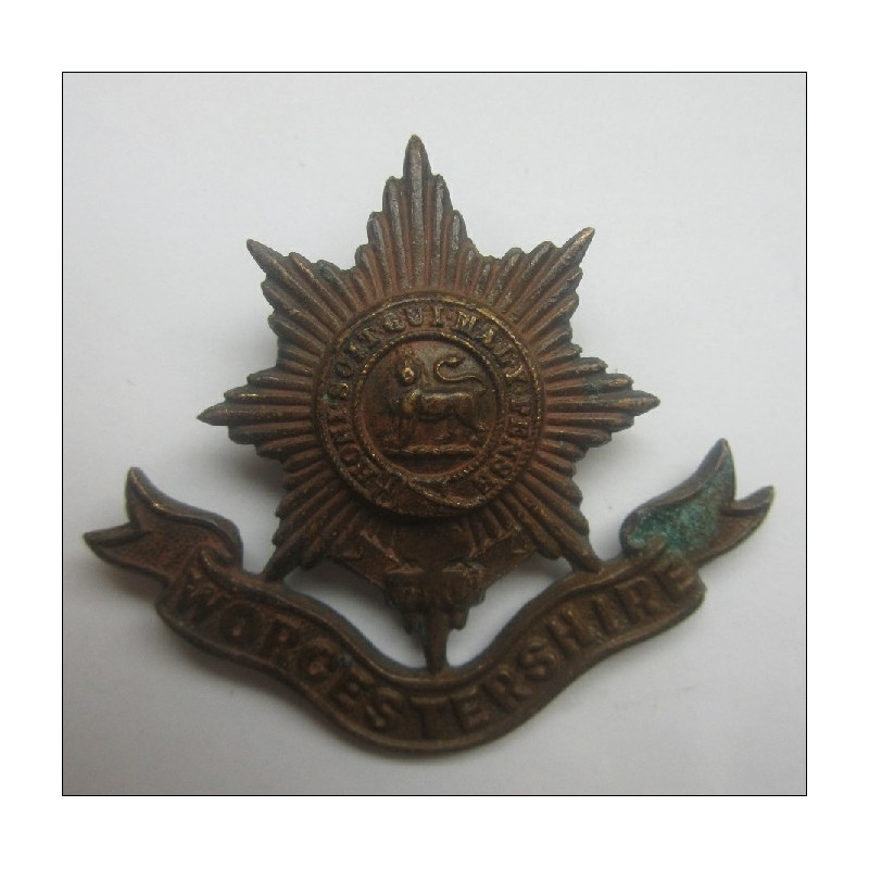 Worcestershire Regiment Bronze Officers Cap Badge