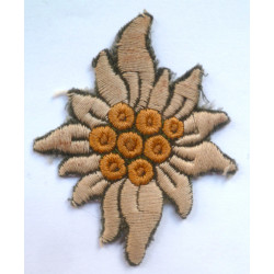 WW2 German Cloth Edelweiss Badge - German Third Reich