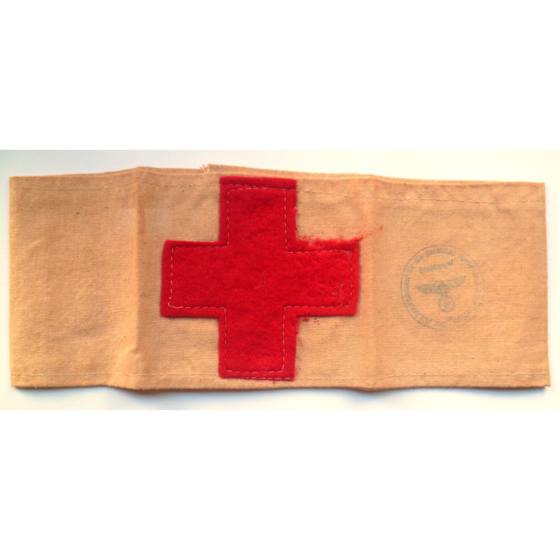 WW2 German DRK Red Cross Arm Band - German Third Reich