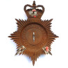 Durham Constabulary Night Duty Helmet Plate - Queen's Crown - British Police Insignia