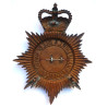 Hampshire & Isle of Wight Police Night Duty Helmet Plate - Queen's Crown - British Police Insignia