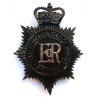 Hampshire & Isle of Wight Police Night Duty Helmet Plate - Queen's Crown - British Police Insignia