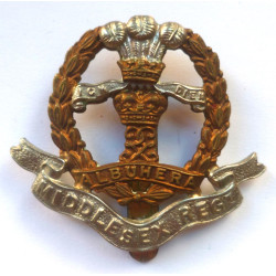 WW2 Middlesex Regiment Cap Badge - British Military Insignia