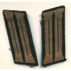 Pair WW2 German Army M36 Tunic Medical Collar Tabs - German Third Reich